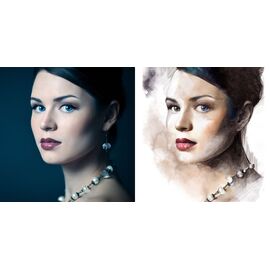 Akvarel - Tehnika štampe portreta